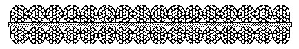 扁钢丝绳结构8×4×19截面图